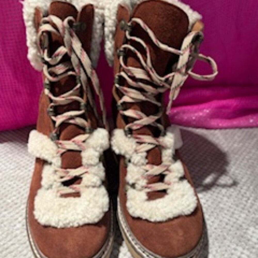 See by Chloe Martinica Shearling Wedge Boot